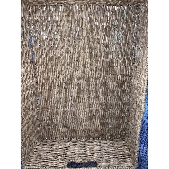 Square Nesting Wicker Baskets with Handle - Picture 12 of 14